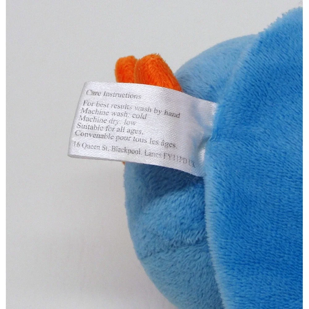 Blue Dinosaur Lovey Plush Baby Cubbies Security Blanket Soother Knotted Corners
